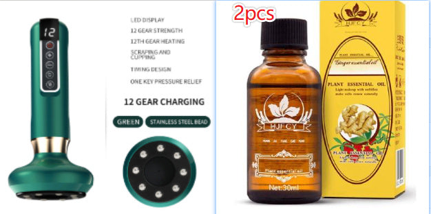 Vibrating cupping therapy device