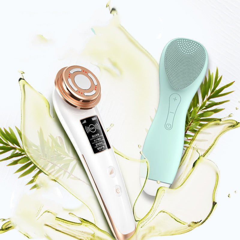 Face massager with red light