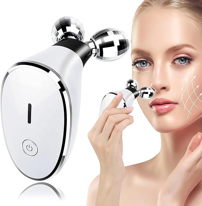 Electric face roller massager
