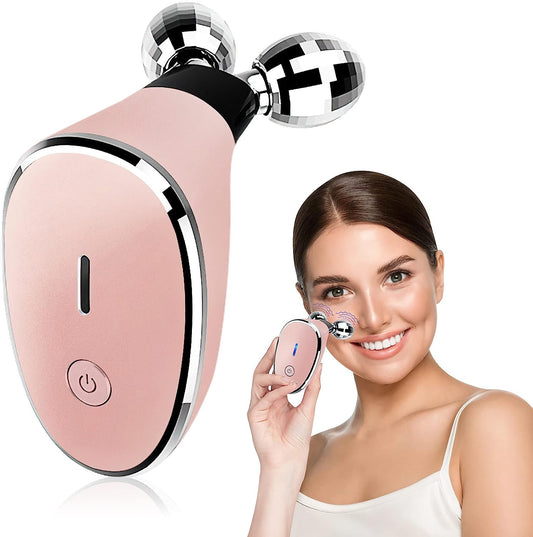 Woman using facial device