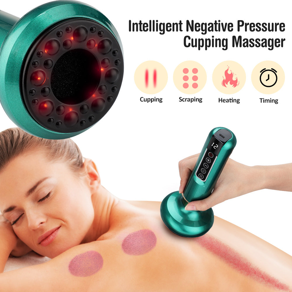 Back cupping therapy session