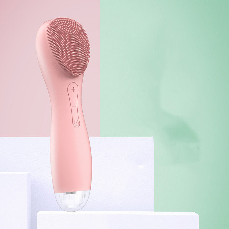 Vibrating brush and LED massager