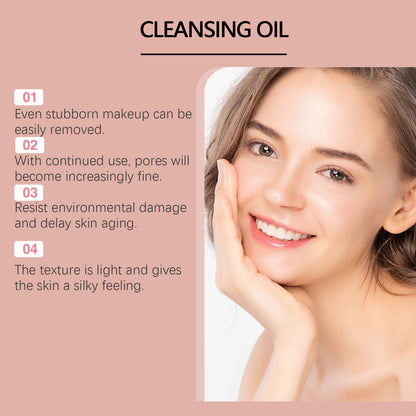 Smiling woman with cleanser