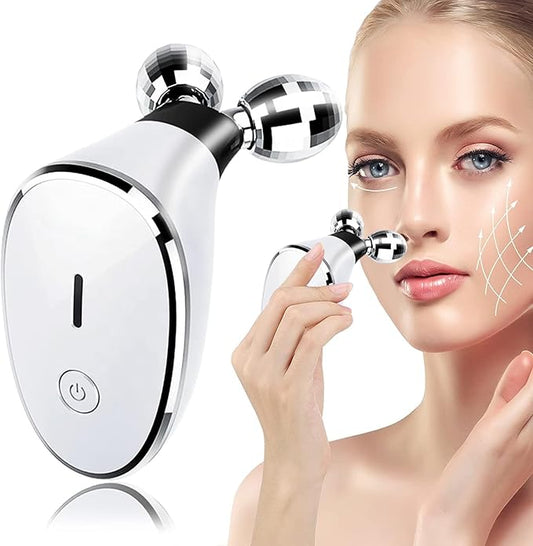 Electric face roller massager