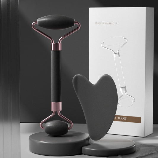 Black facial roller