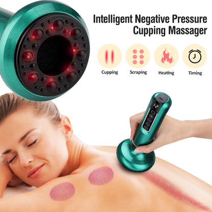Back cupping therapy session
