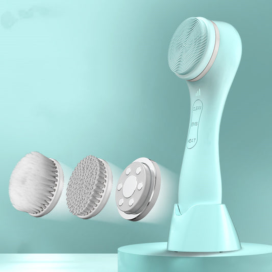 LED face massager and brush
